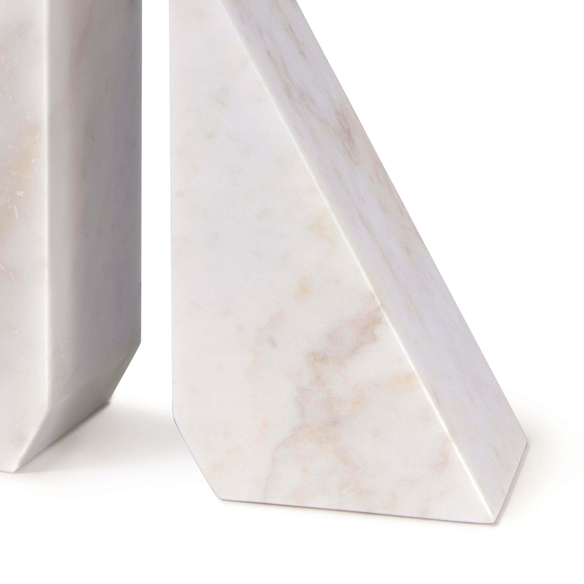 Othello Marble Bookends in White by Regina Andrew