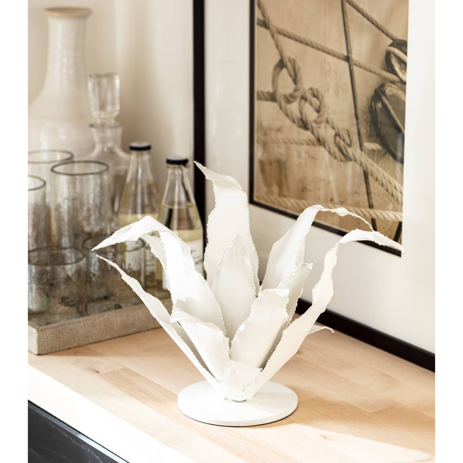 Agave Metal Accessory in White by Regina Andrew