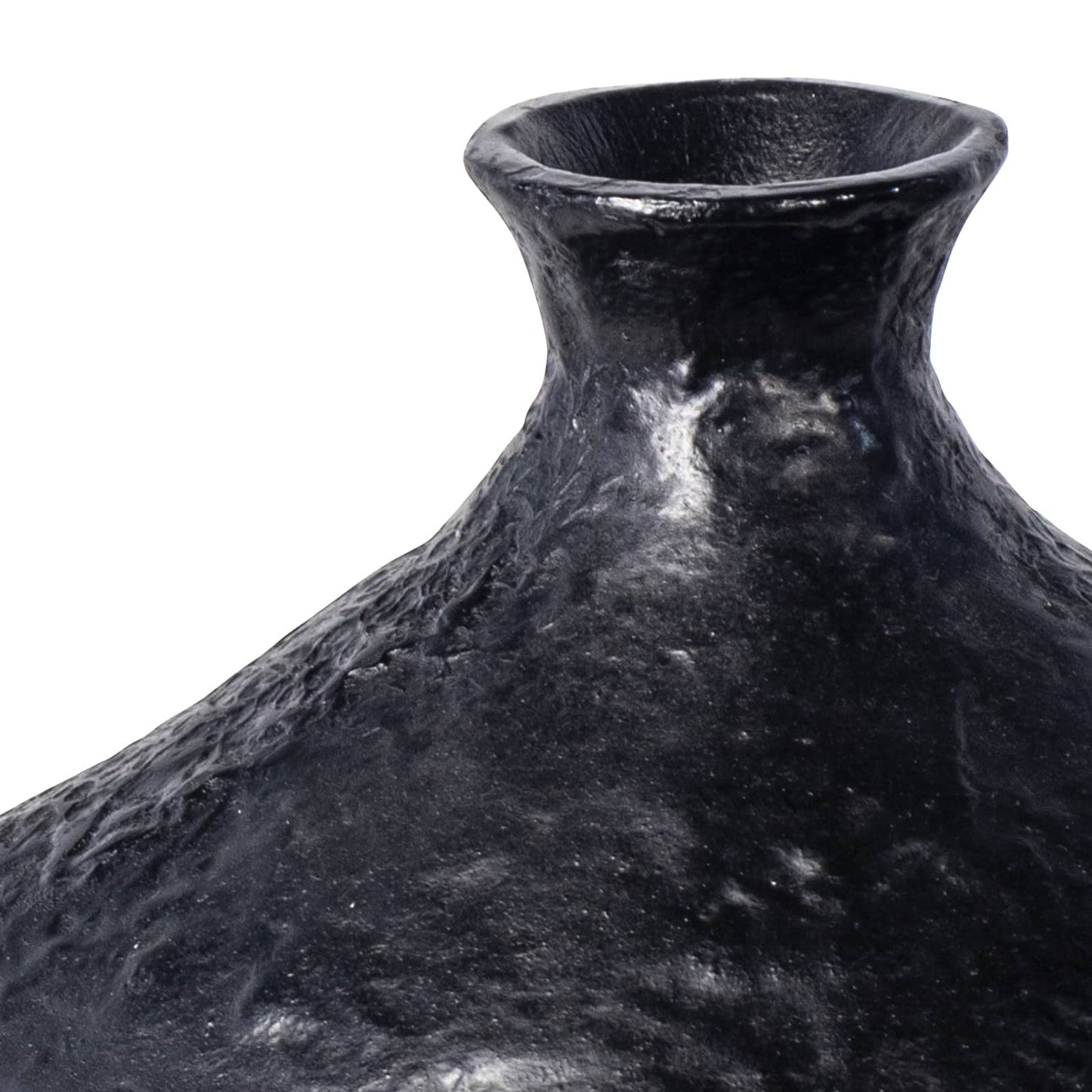 Poe Metal Vase in Black by Regina Andrew