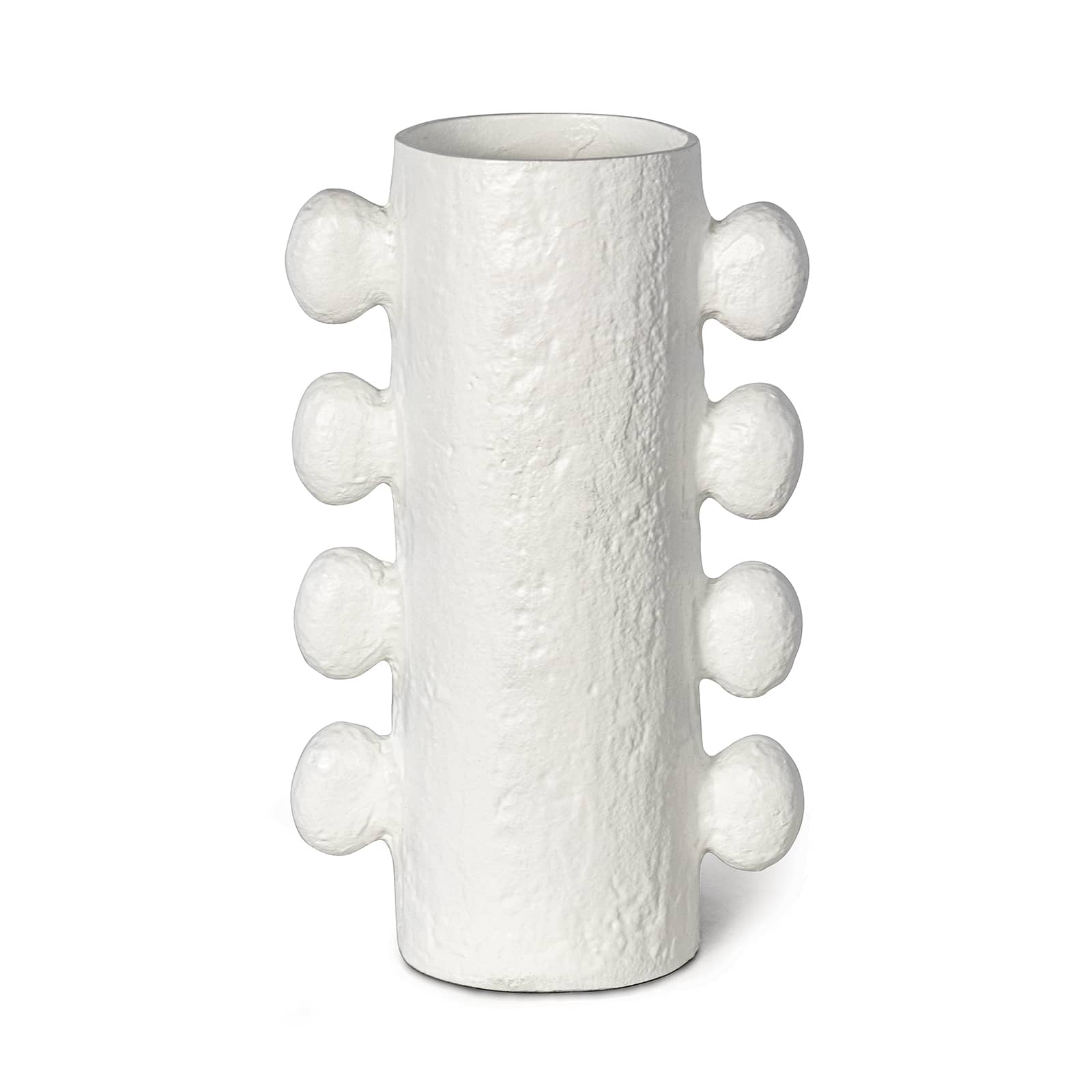 Sanya Metal Vase Large in White by Regina Andrew