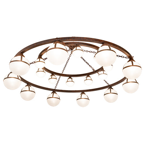 2nd Avenue 84" Bola Tavern 20-Light Two Tier Chandelier