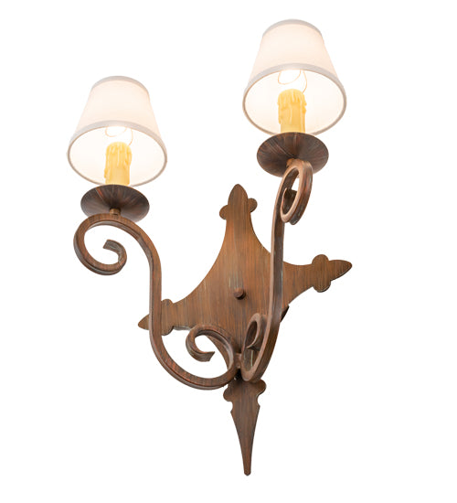 2nd Avenue 15" Angelique 2-Light Wall Sconce