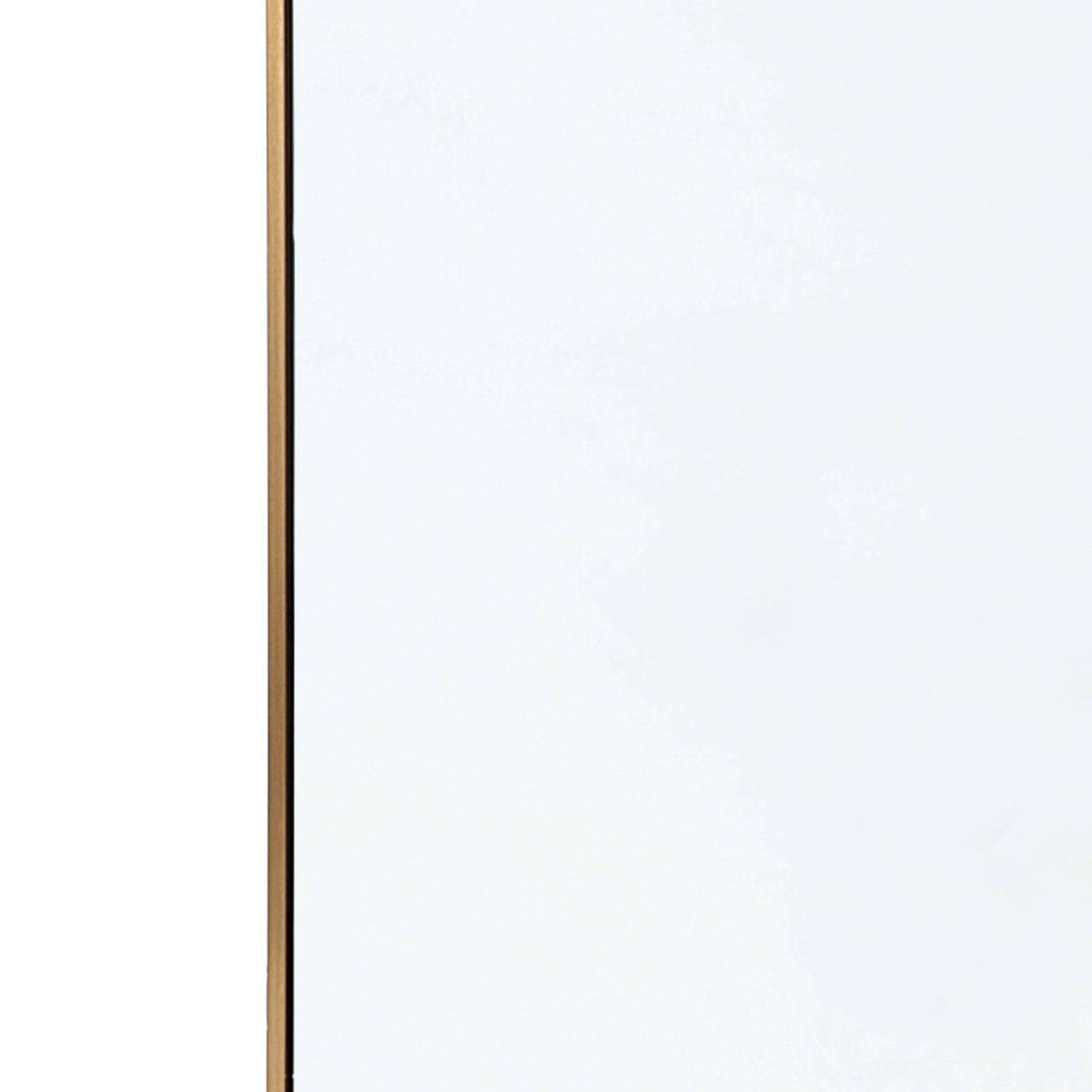 Hanging Rectangle Mirror in Natural Brass by Regina Andrew
