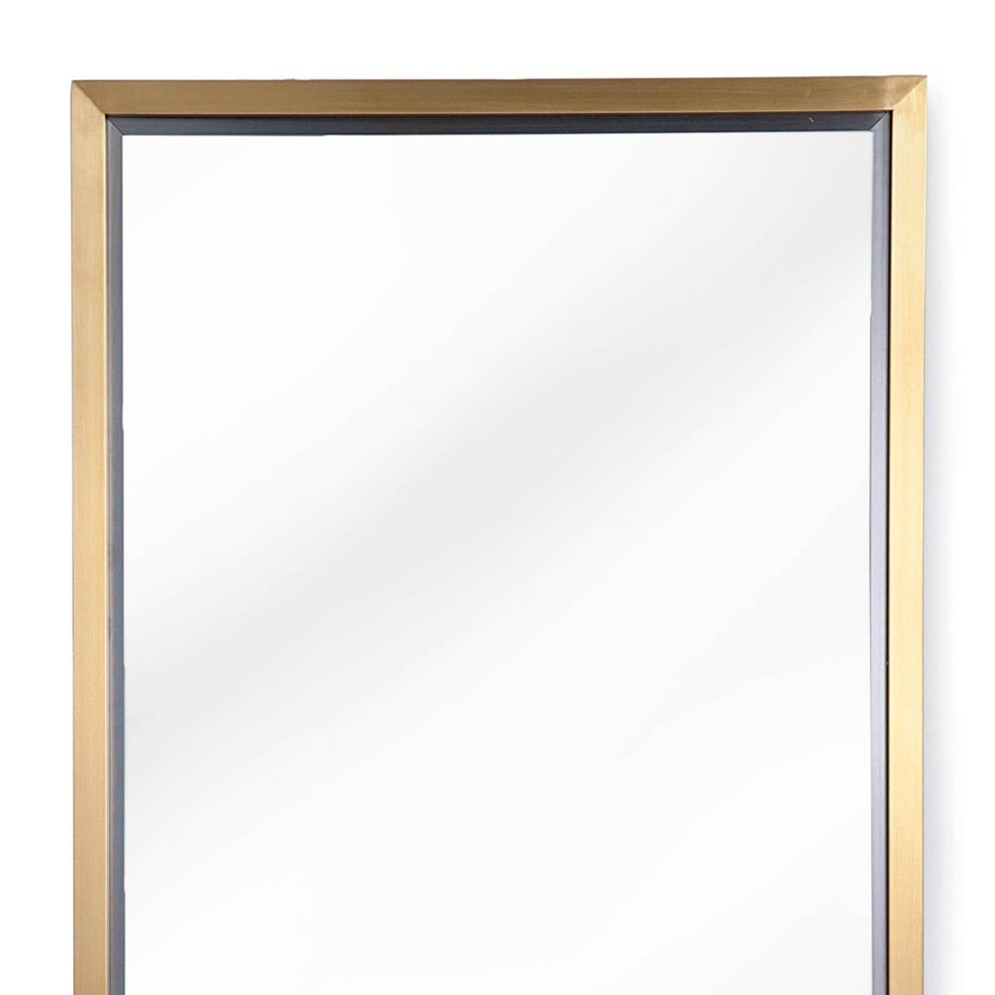 Rectangle Mirror in Natural Brass by Regina Andrew