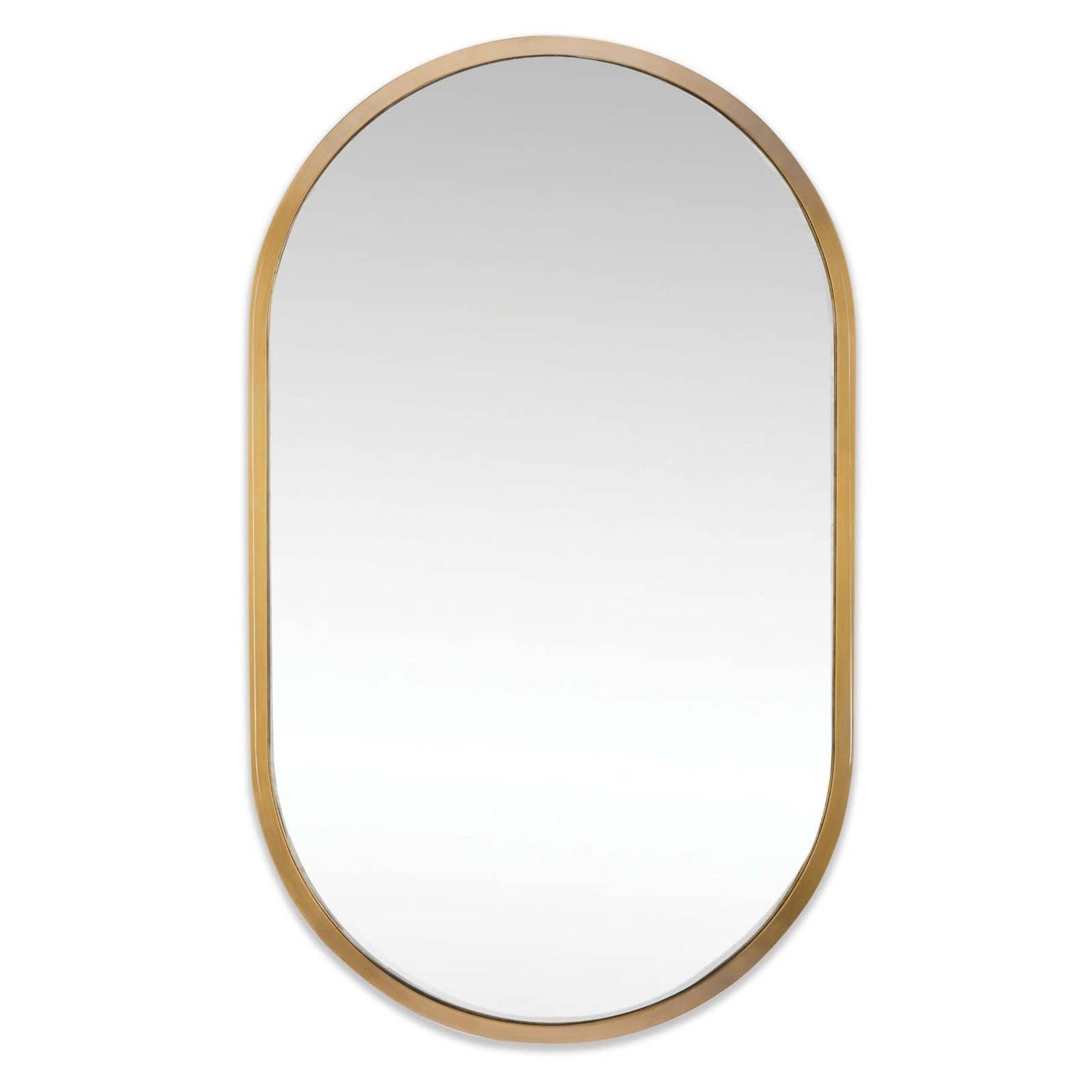 Canal Mirror in Natural Brass by Regina Andrew