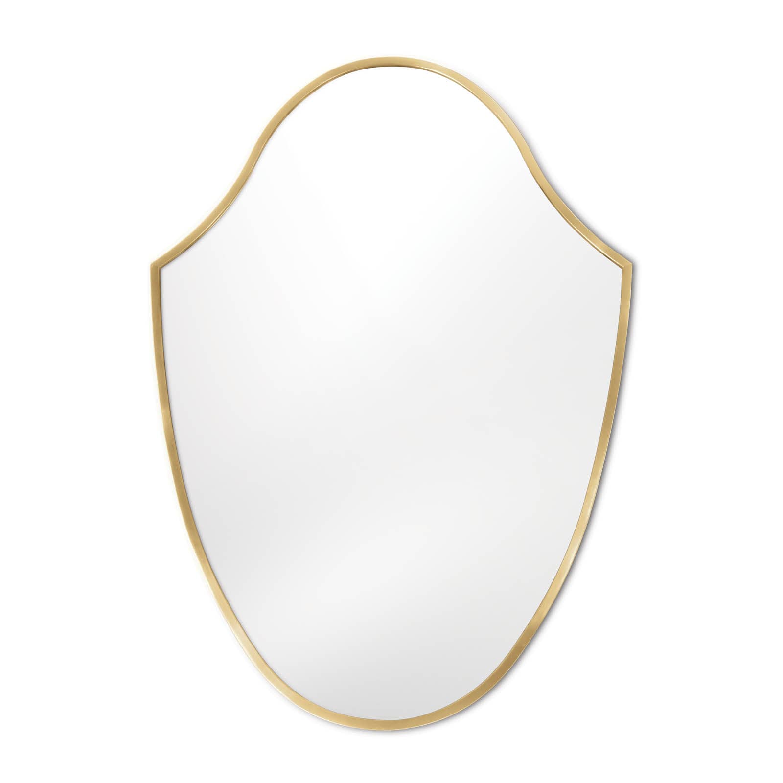 Crest Mirror in Natural Brass by Regina Andrew