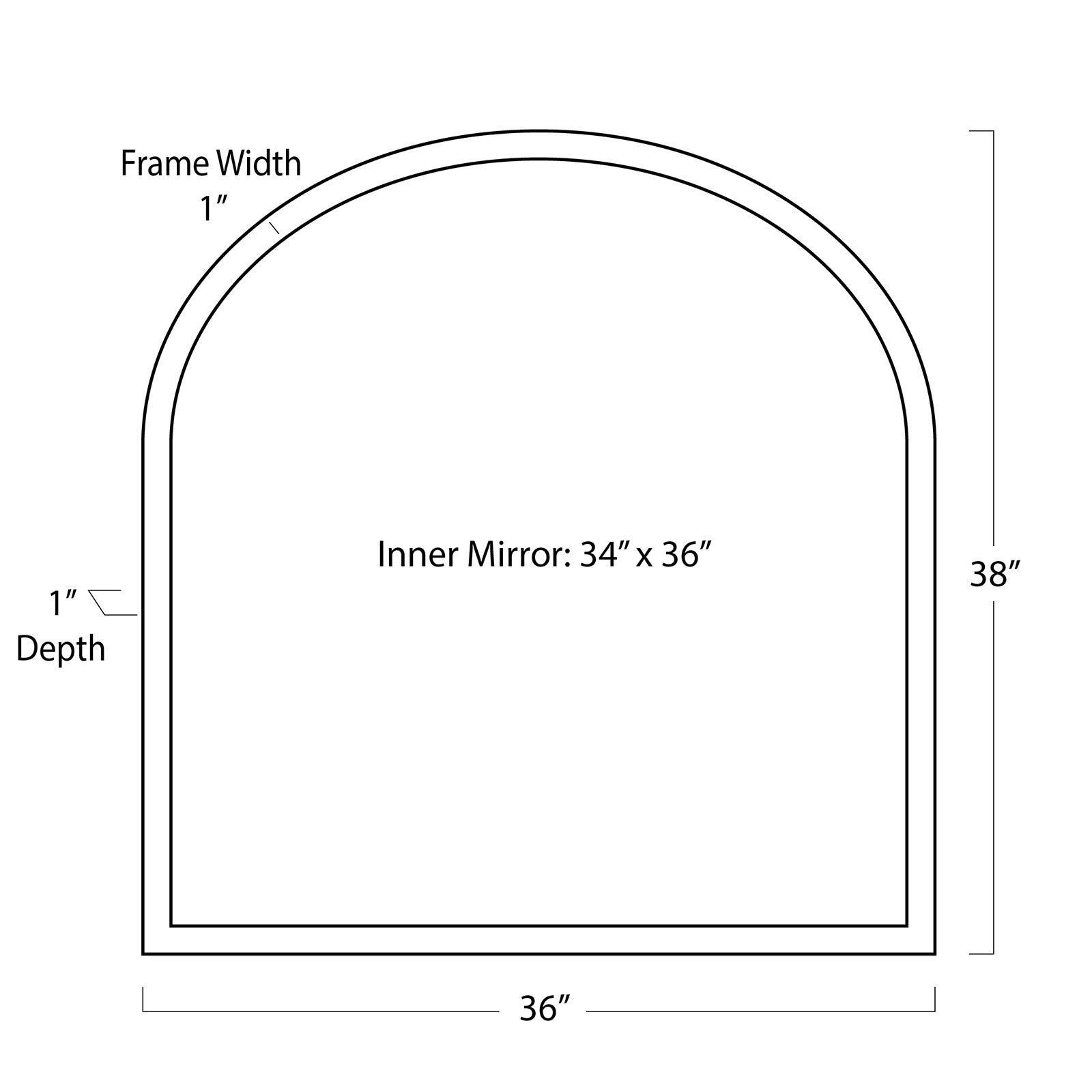 Knox Leather Mantle Mirror in Black by Regina Andrew