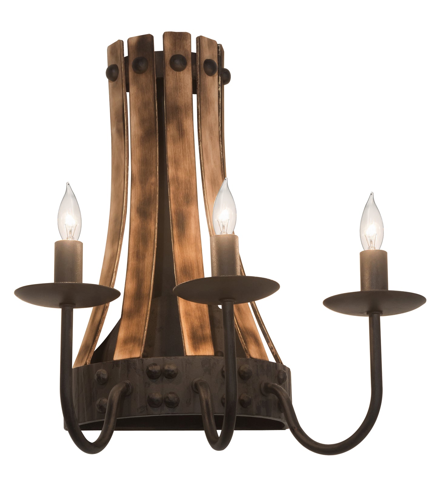 2nd Avenue 14" Barrel Stave Wall Sconce