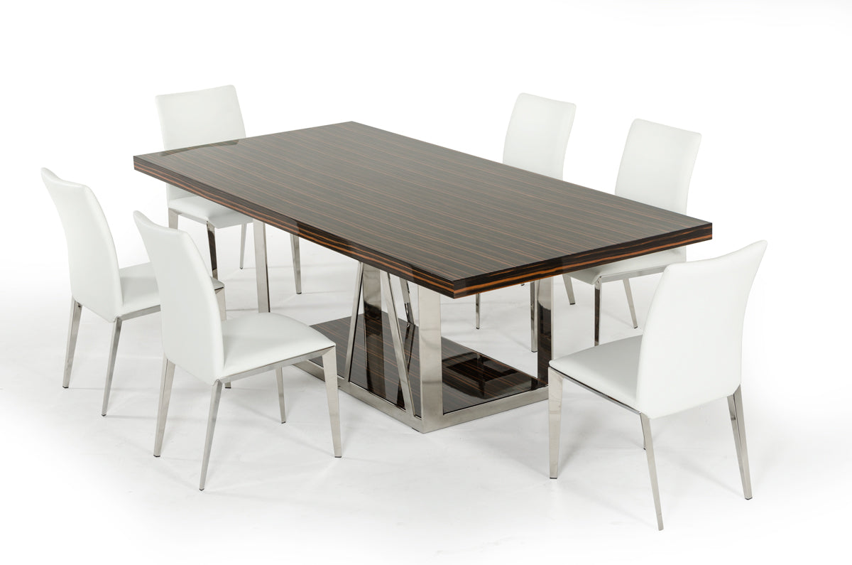 VIG Furniture Modrest Sherman Ebony Dining Table