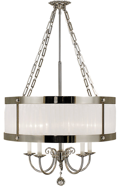 Framburg Astor 5 - Light Polished Silver Dining Chandelier 2175 PS
