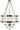 Framburg Astor 5 - Light Polished Silver Dining Chandelier 2175 PS