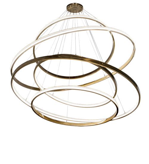 2nd Avenue 84" Anillo 5 Ring Cascading Chandelier