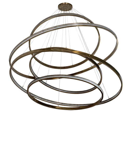 2nd Avenue 84" Anillo 5 Ring Cascading Chandelier