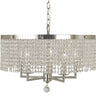 Framburg Princessa 5 - Light Polished Silver Dining Chandelier 2276 PS