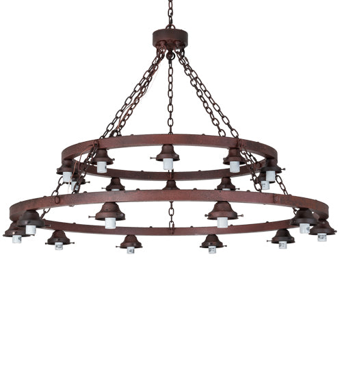 2nd Avenue 60" Bola Tavern 20-Light Two Tier Chandelier