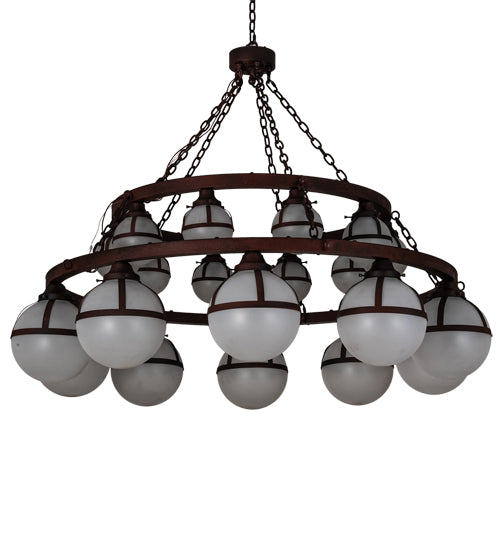 2nd Avenue 60" Bola Tavern 20-Light Two Tier Chandelier