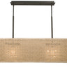 Framburg Chloe 2 - Light Mahogany Bronze with Champagne Mesh Shade Island Chandelier 2332 MB/CM