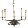 Framburg Jamestown 5 - Light Siena Bronze Dining Chandelier 2375 SBR