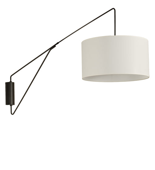 2nd Avenue 22" Cilindro Textrene Swing Arm Wall Sconce