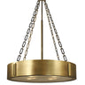 Framburg Oracle 4 - Light Harvest Bronze with Polished Brass Accents Dinette Chandelier 2414 HB/PB
