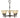 Framburg Taylor 5 - Light Siena Bronze with Champagne Marble Glass Shade Dining Chandelier 2435 SBR/CM