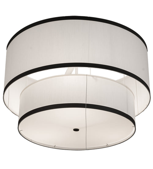 2nd Avenue 36" Cilindro 2 Tier Textrene Pendant