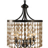 Framburg Naomi 5 - Light Mahogany Bronze Dining Chandelier 2485 MB