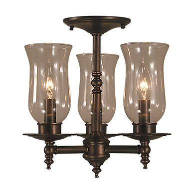 Framburg Sheraton 3 - Light Siena Bronze Flush Mount 2506 SBR
