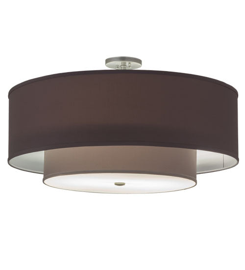 2nd Avenue 30" Cilindro Textrene Two Tier Pendant