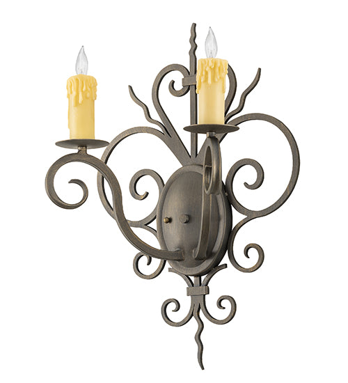 2nd Avenue 15" Kenneth 2-Light Wall Sconce