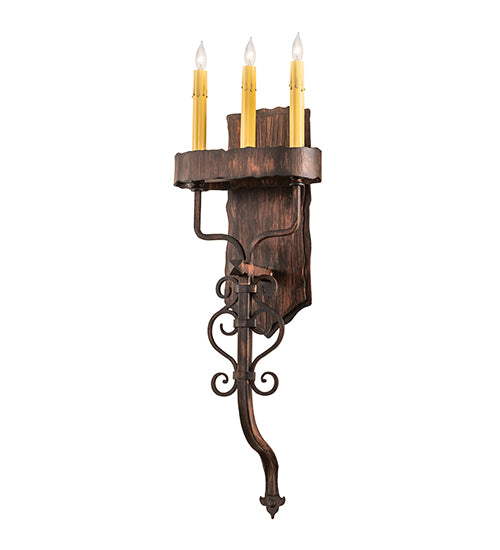 2nd Avenue 10" Ahriman 3-Light Wall Sconce