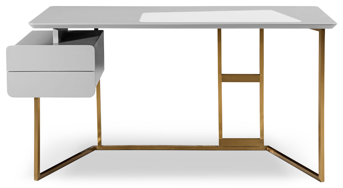 VIG Furniture Modrest Deegan Grey Bronze Desk