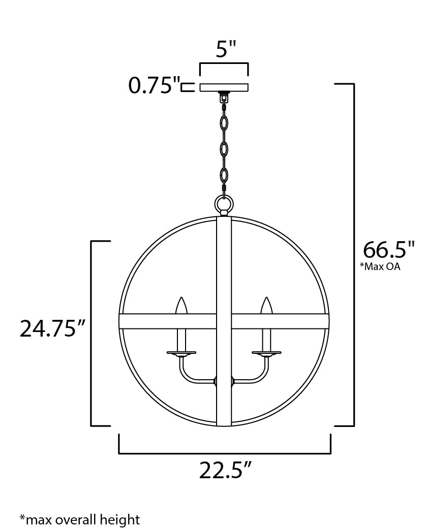 Maxim Compass 4-Light Pendant