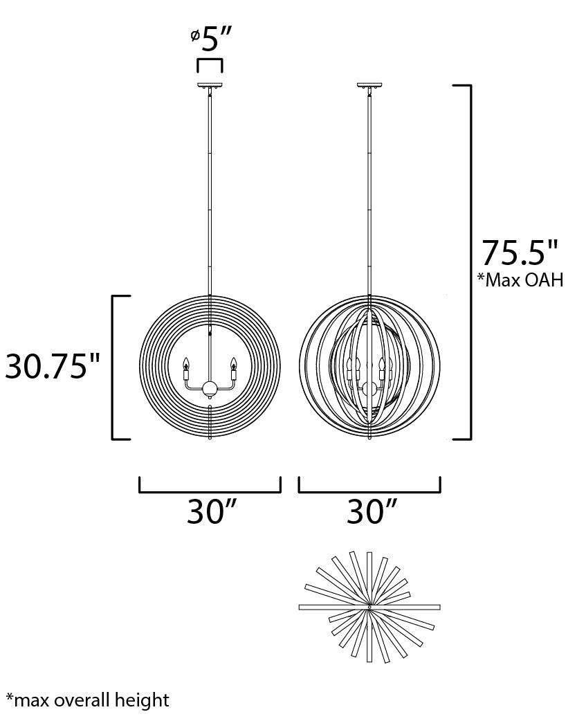 Maxim Radial 5-Light Pendant