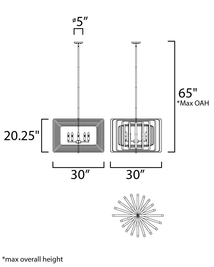 Maxim Radial 5-Light Pendant