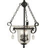 Framburg Carcassonne 3 - Light Matte Black Foyer Chandelier 2917 MBLACK