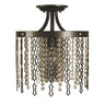 Framburg Penelope 1 - Light Mahogany Bronze Flush Mount 2953 MB