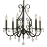 Framburg Liebestraum 6 - Light Mahogany Bronze Dining Chandelier 2986 MB