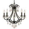 Framburg Liebestraum 5 - Light Mahogany Bronze Dining Chandelier 2995 MB