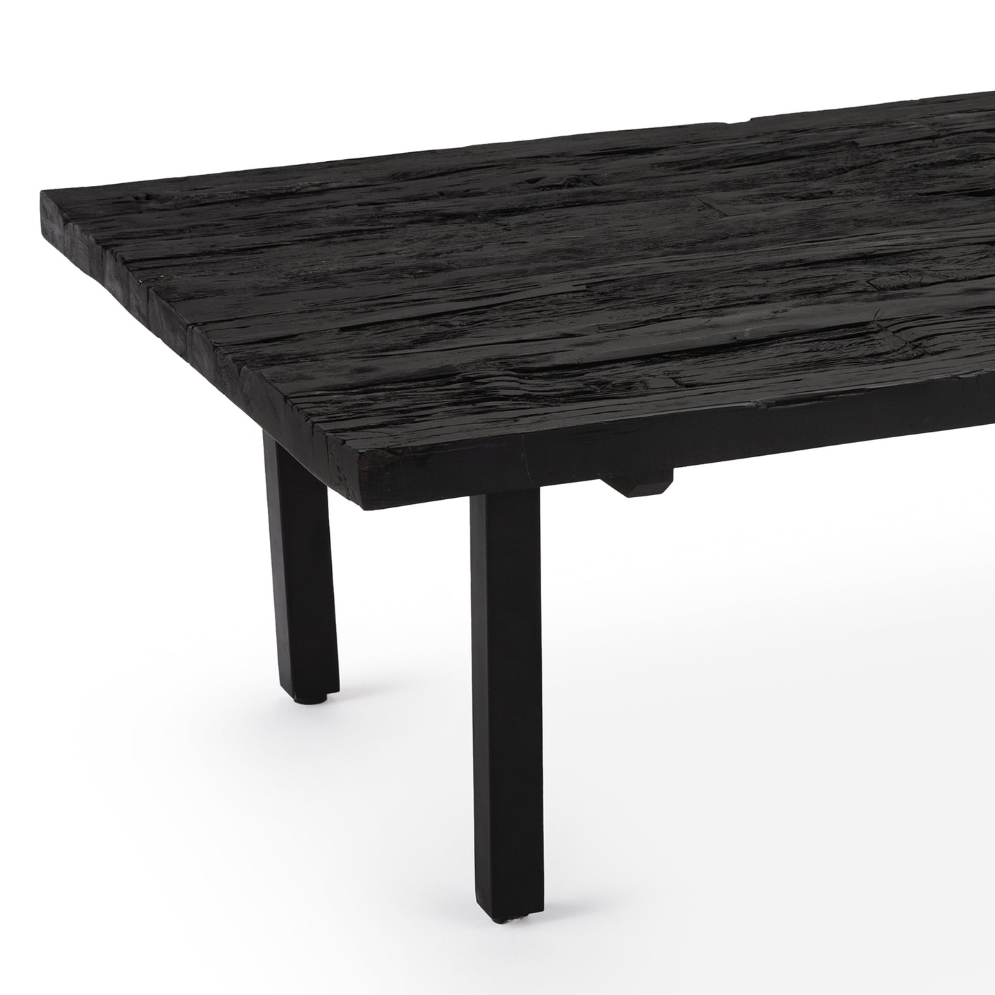 Ash Reclaimed Wood Cocktail Table in Black by Regina Andrew