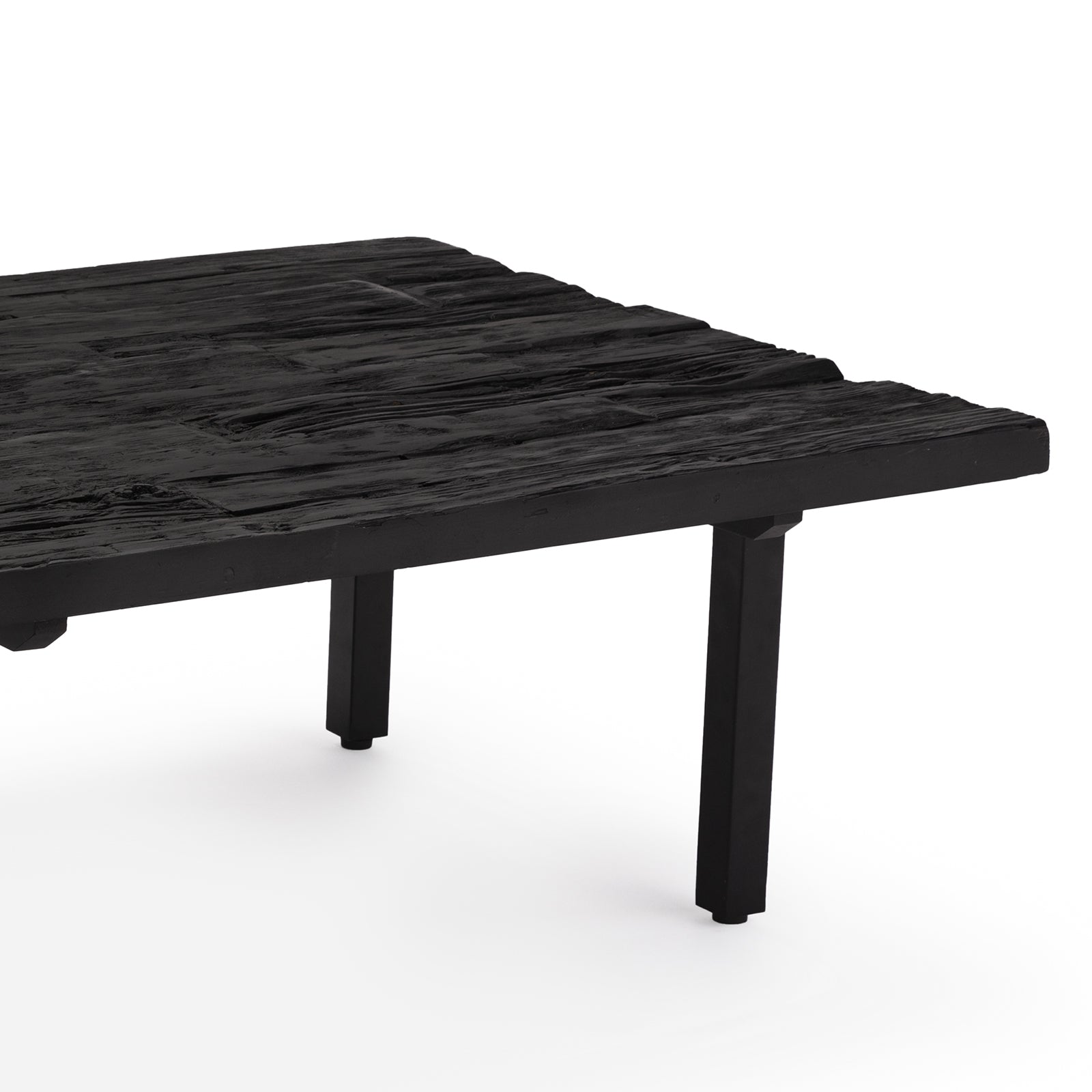 Ash Reclaimed Wood Cocktail Table in Black by Regina Andrew