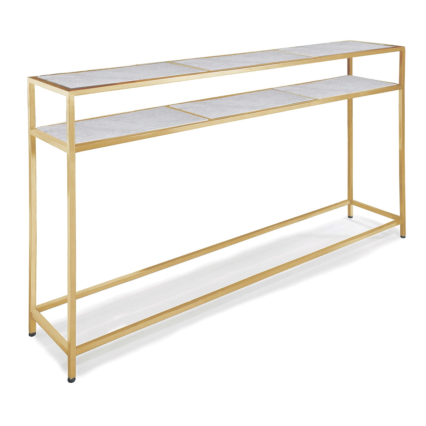 Echelon Console Table in Natural Brass by Regina Andrew