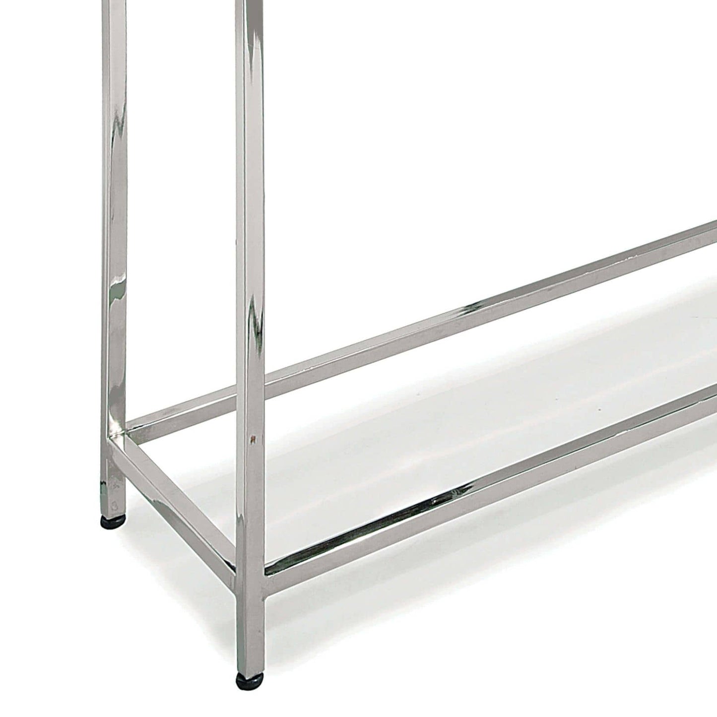 Echelon Console Table in Polished Nickel by Regina Andrew