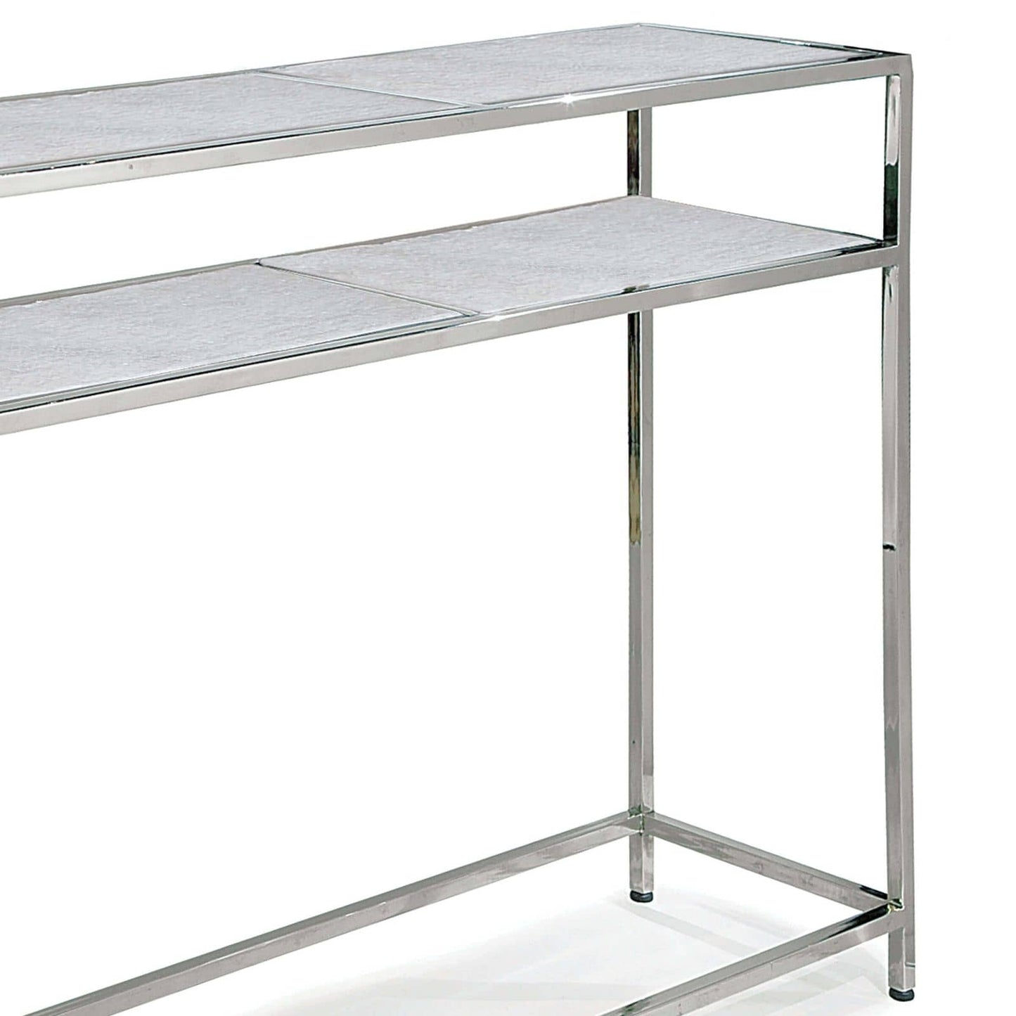 Echelon Console Table in Polished Nickel by Regina Andrew