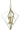 Framburg Zoe 8 - Light Satin Brass with Matte Black Accents Foyer Chandelier 3020 SB/SW