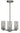 Framburg Lexi 3 - Light Brass Nickel Mini Chandelier 3063 BN