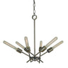 Framburg Quasar 6 - Light Polished Nickel Dining Chandelier 3076 PN