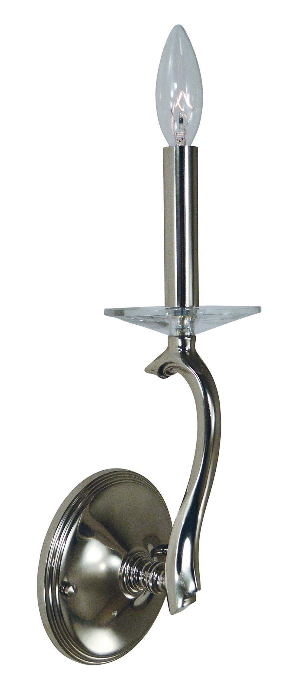 Framburg Polished Nickel Allena Sconce
