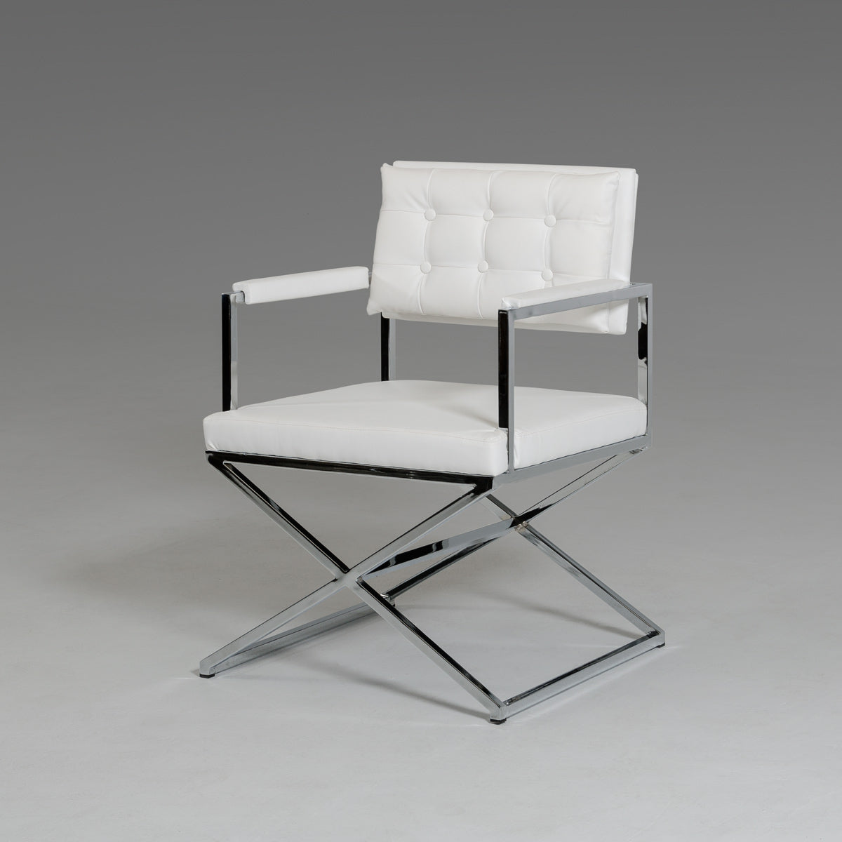 VIG Furniture Modrest Cosme White Leatherette Dining Armchair
