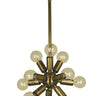 Framburg Simone 11 - Light Antique Brass Mini Chandelier 4391 AB